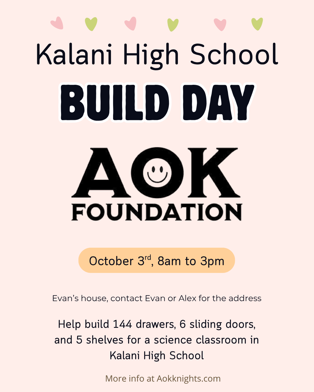 Kalani High School Build Day