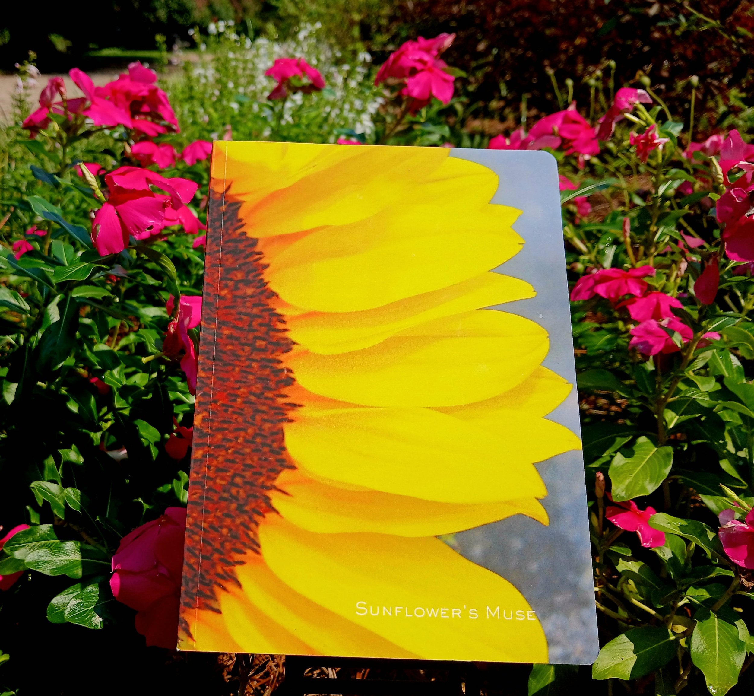 Artist inspired yellow sunflower cover journal.