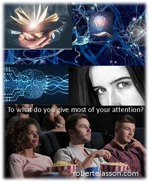 To whom or what do you give most of your attention?  Mesmerizing foolishness, trivia, and nonsense, or Prophets, enlightened sages, wise teachers, and loving leaders?
 
We each become what we nourish ourselves with ... it is very necessary to feed up