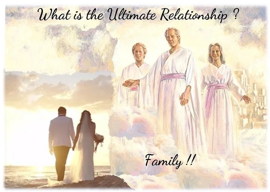 The ultimate relationship, in time and in eternity, must become a divine relationship, that is in total harmony with the strengths of both genders.  The male gender strengths are in being physically strong and courageous, taking the lead in directing