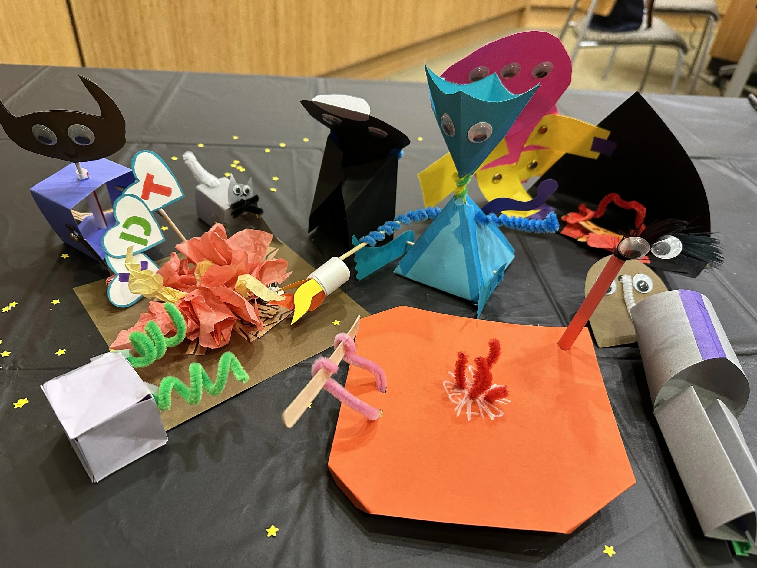 Expo participants ranging in age from 7 to 70 contributed their designs to create a group display.