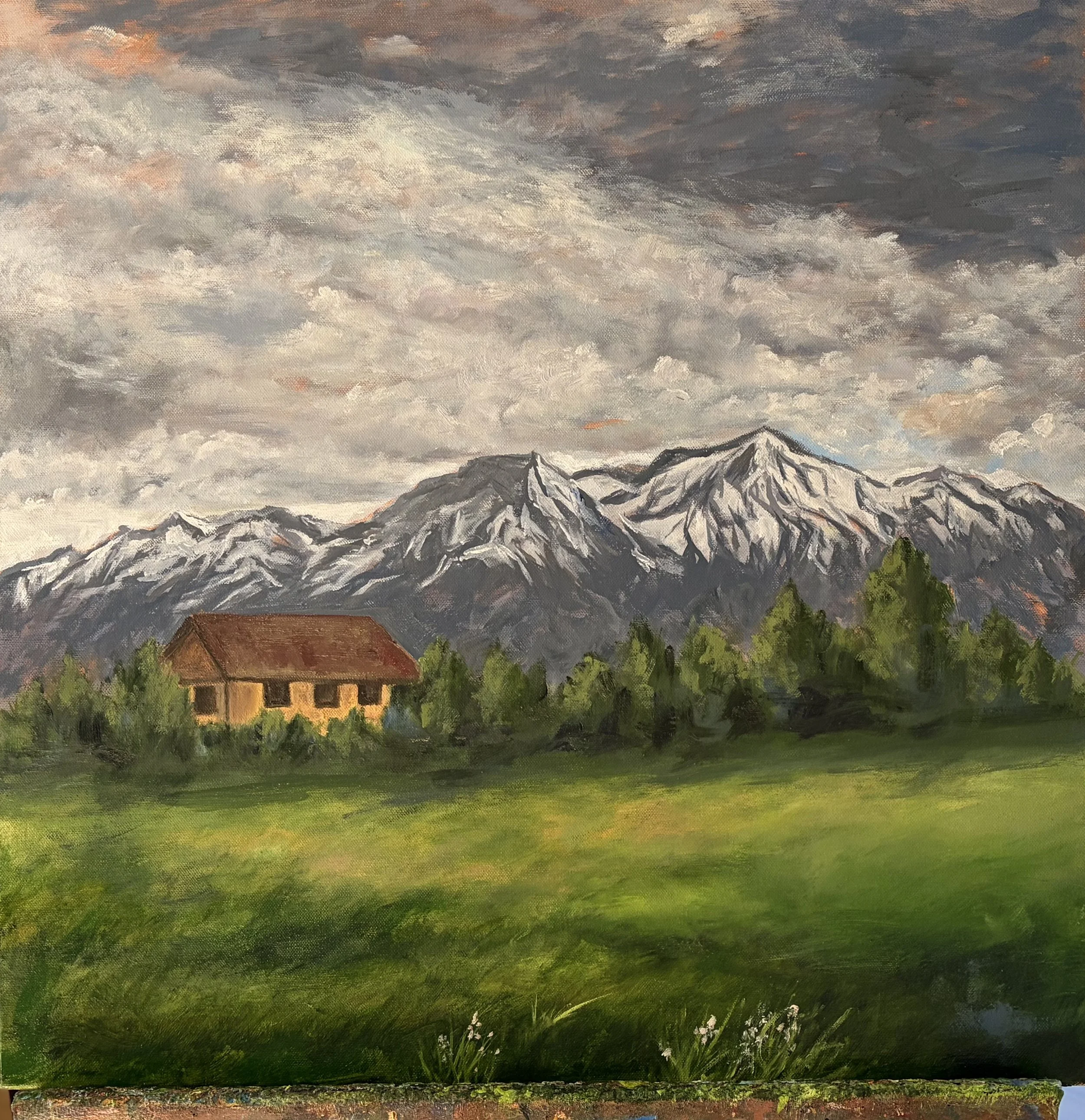 Turkey Mountains, 24 x 24, oil, Available
