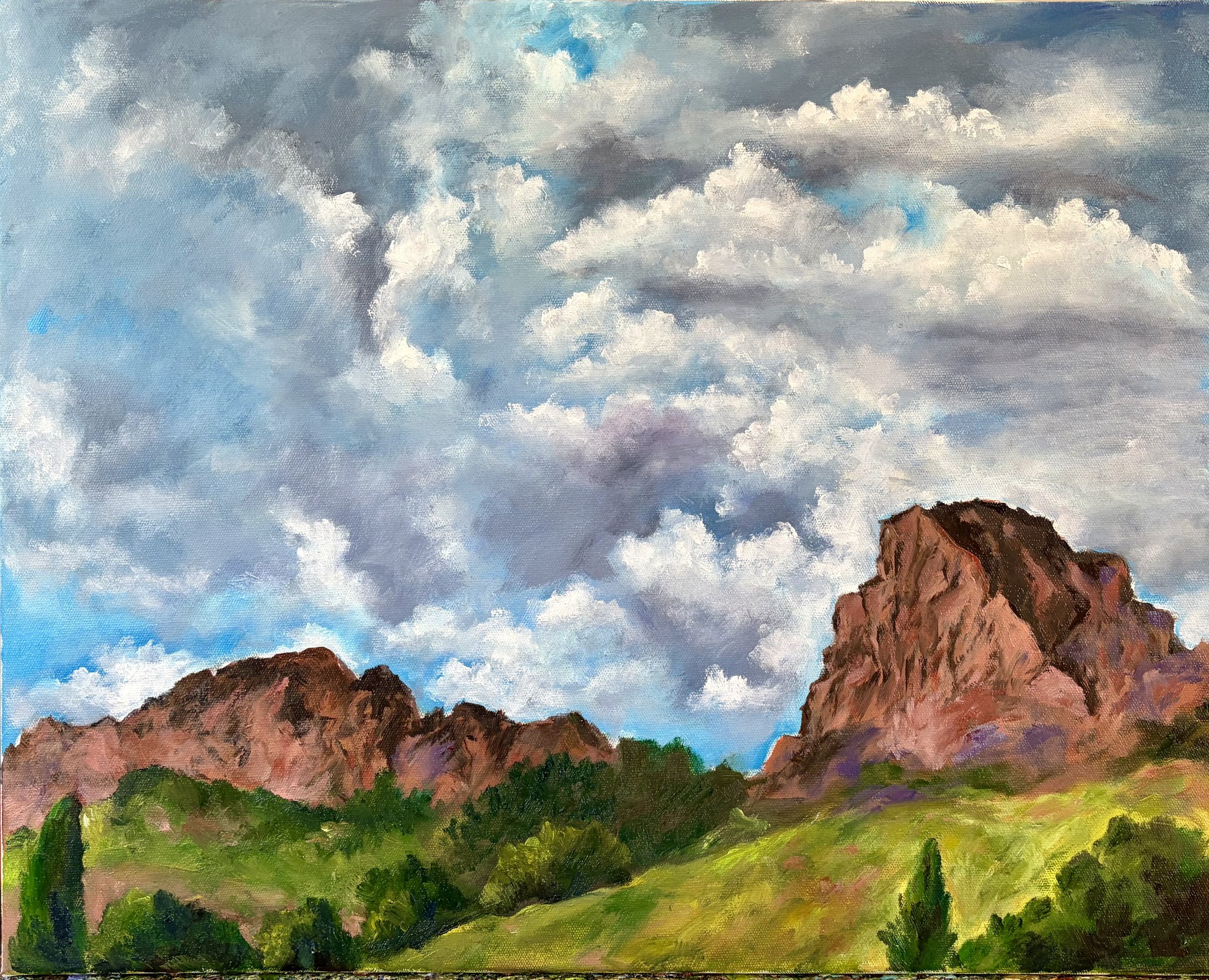 Turkey Clouds, No. 2, 20 x 16, oil, Available
