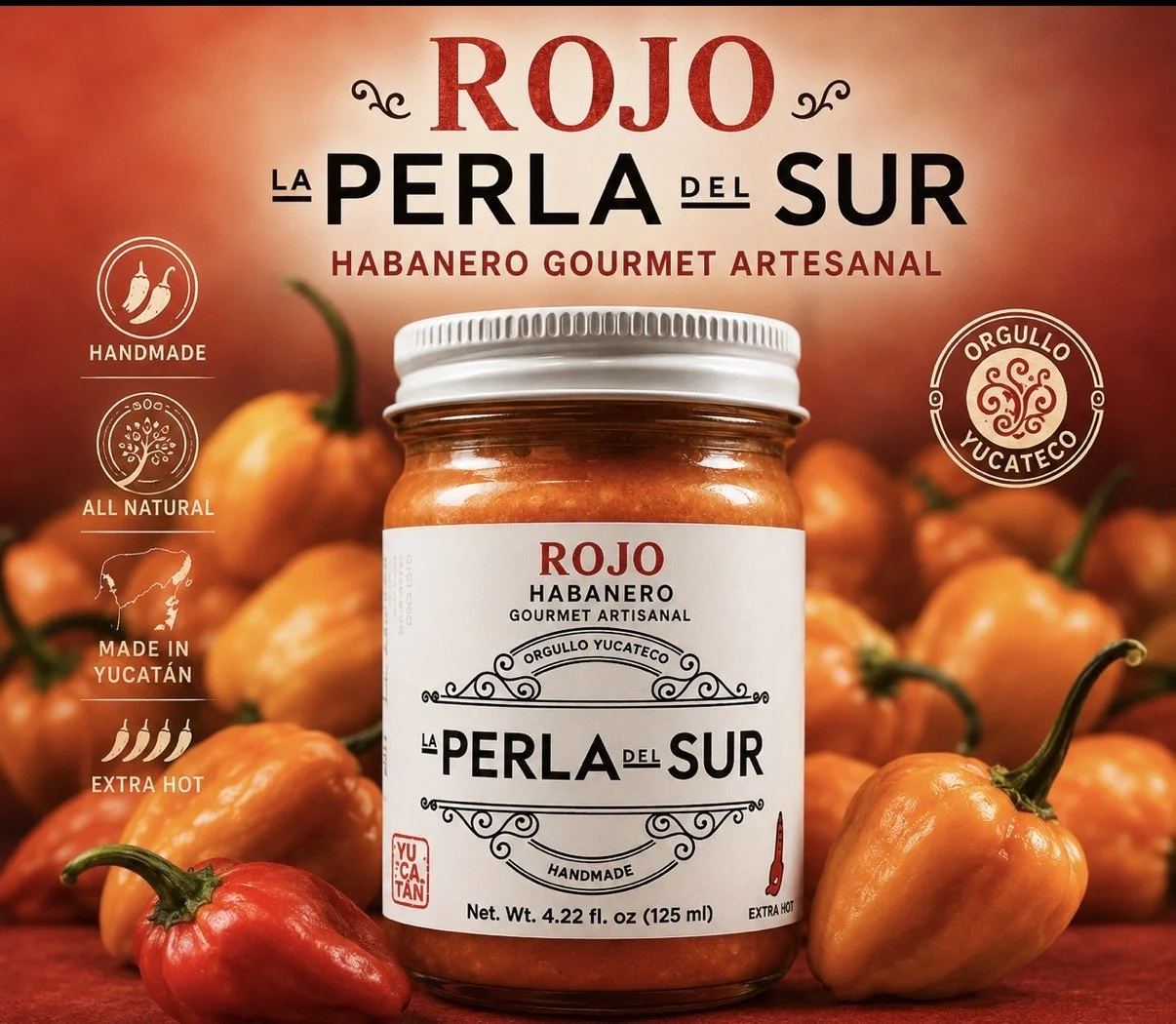 La Perla Del Sur - 125 - ml  Rojo