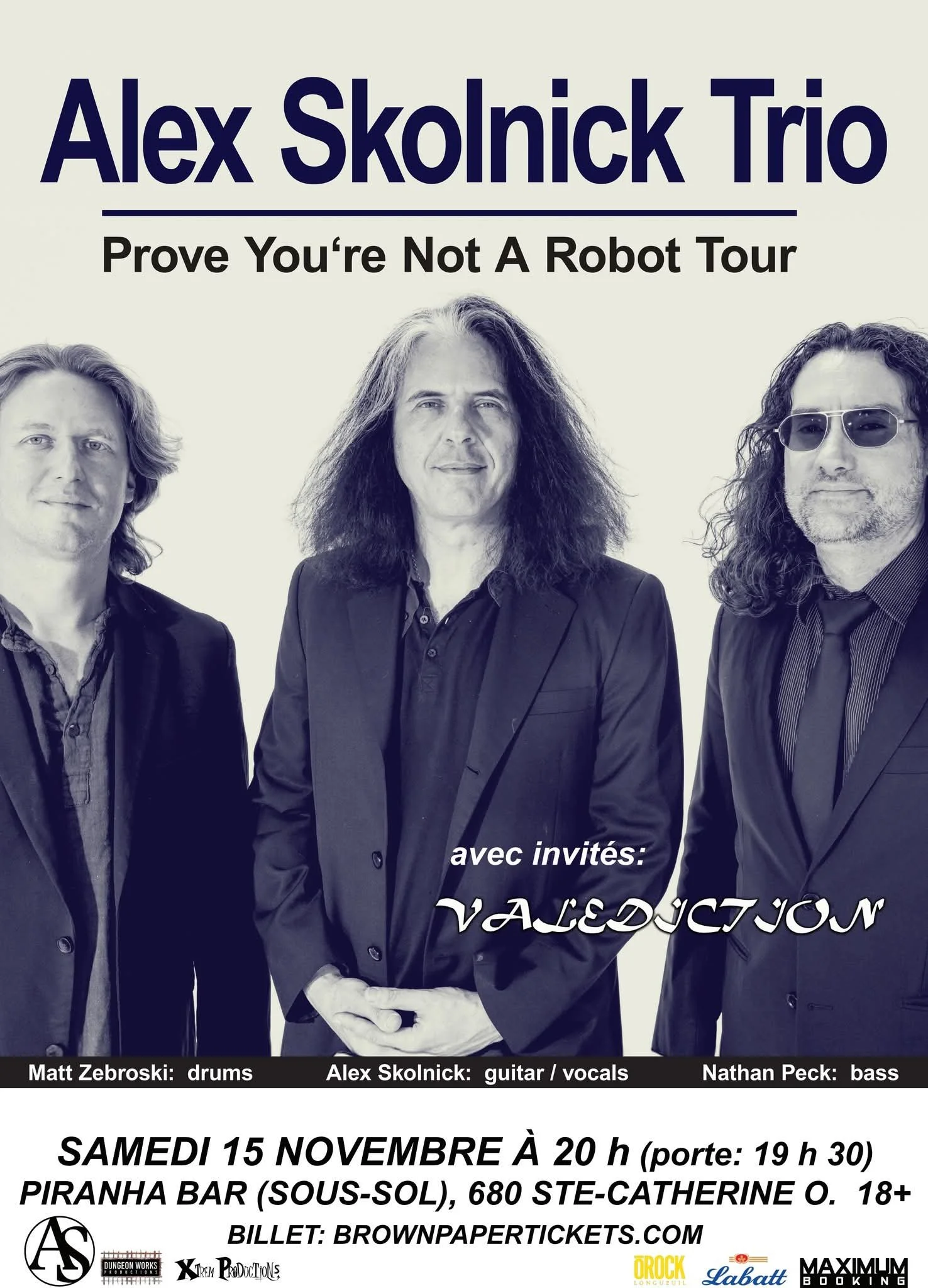 ALEX SKOLNICK TRIO and VALEDICTION