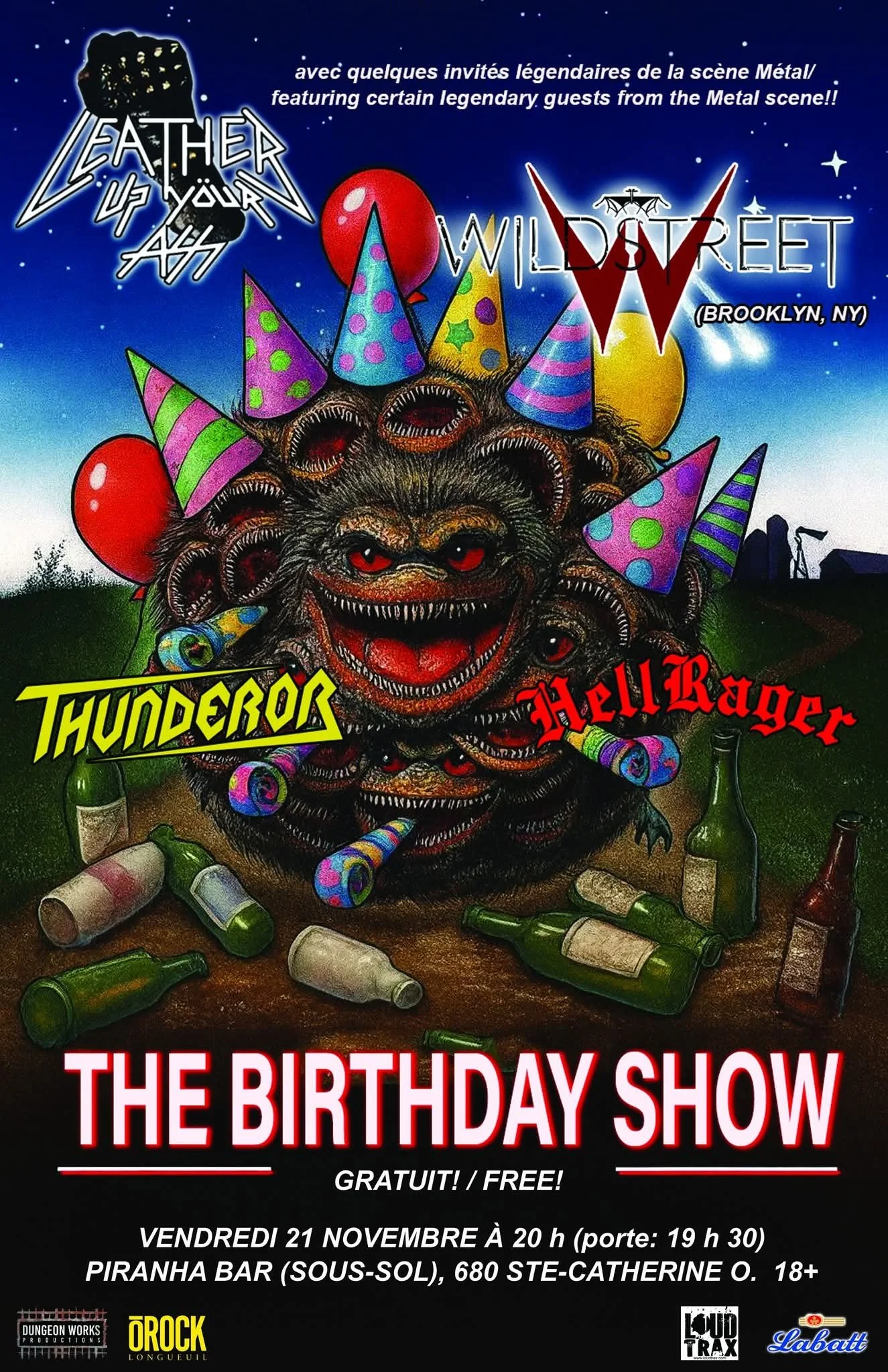 THE L.U.Y.A, WILDSTREET, THUNDEROR and HELLRAGER 