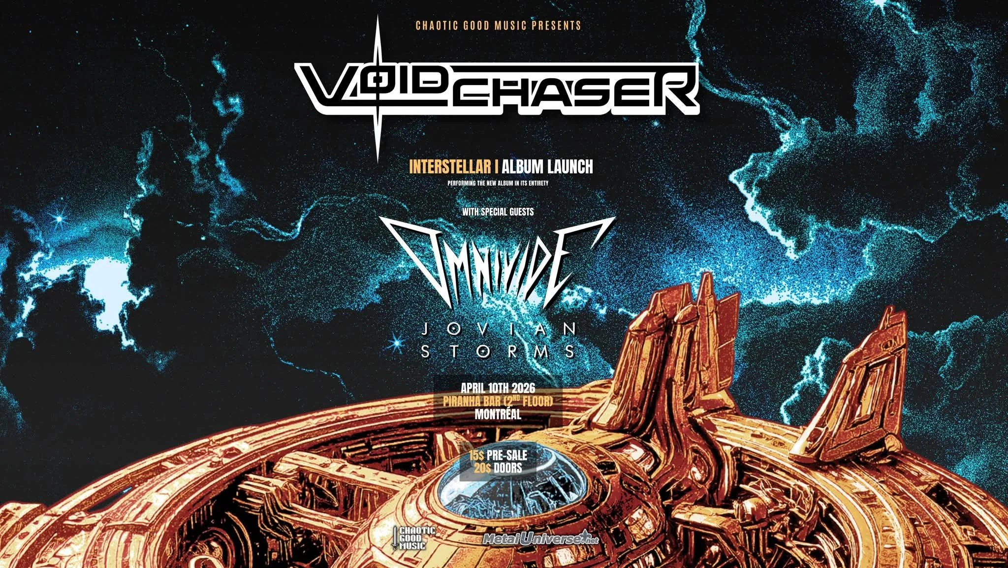 VOIDCHASER, OMNIVIDE et JOVIAN STORMS