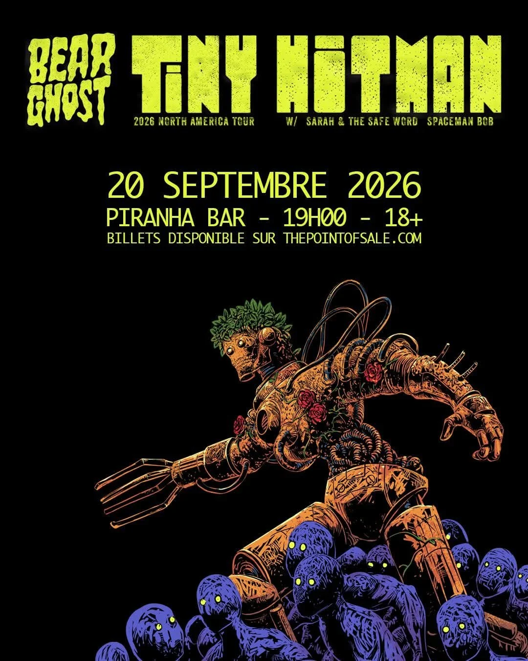 BEAR GHOST, SARAH AND THE SAFE WORLD et SACEMAN BOB