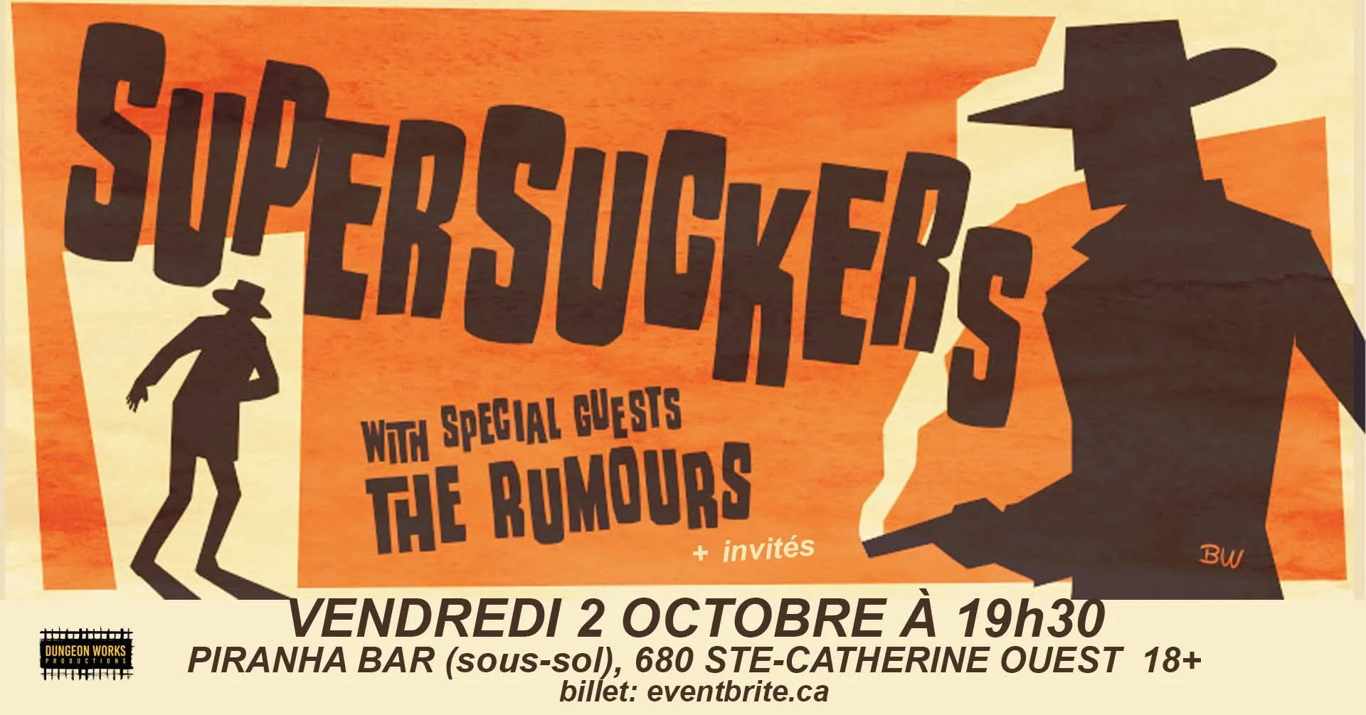 SUPERSUCKERS, THE RUMOURS et invités 