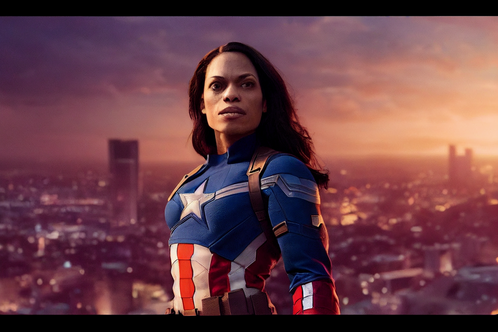 Rosario Dawson as Captain America