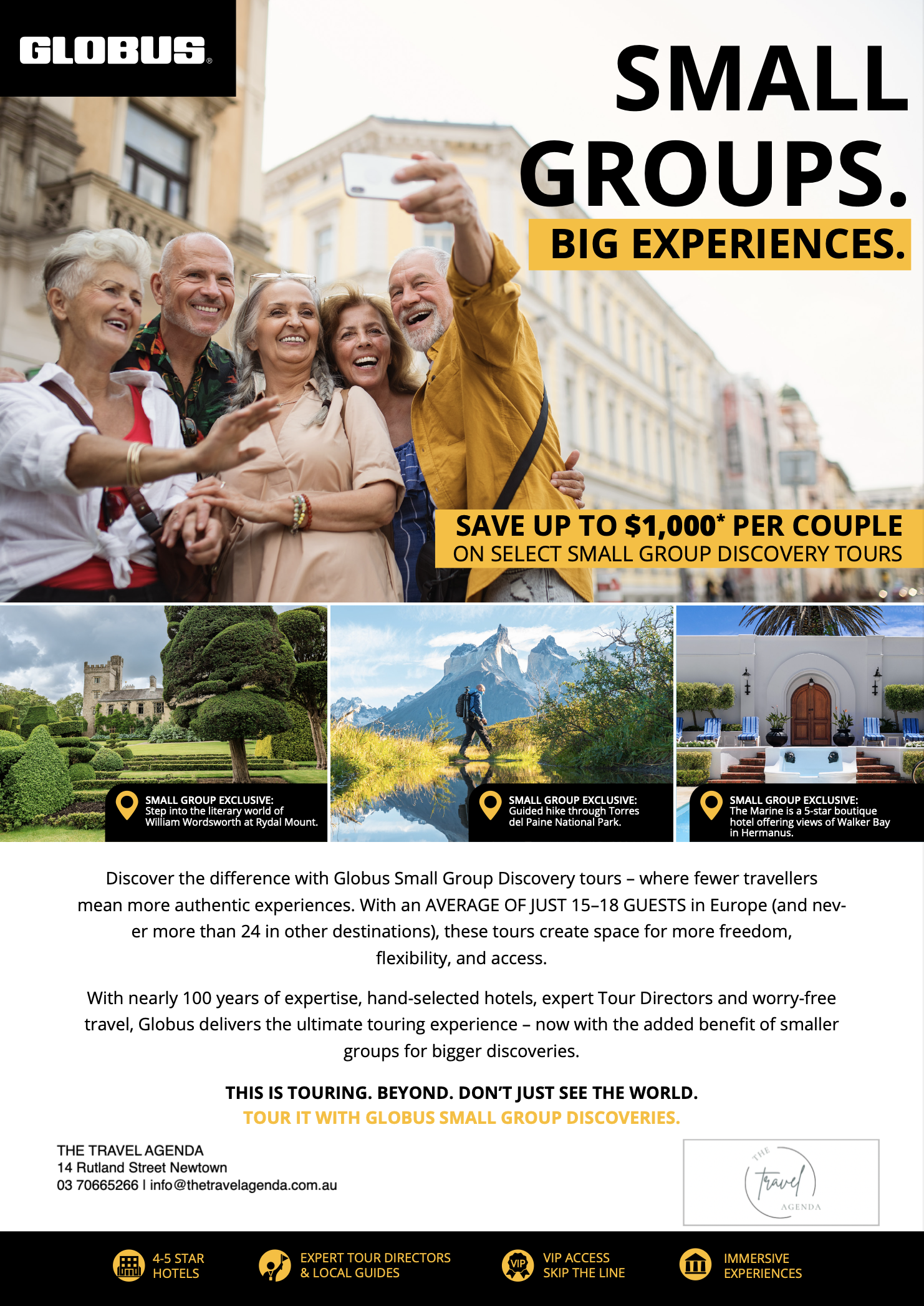 Small groups big experiences