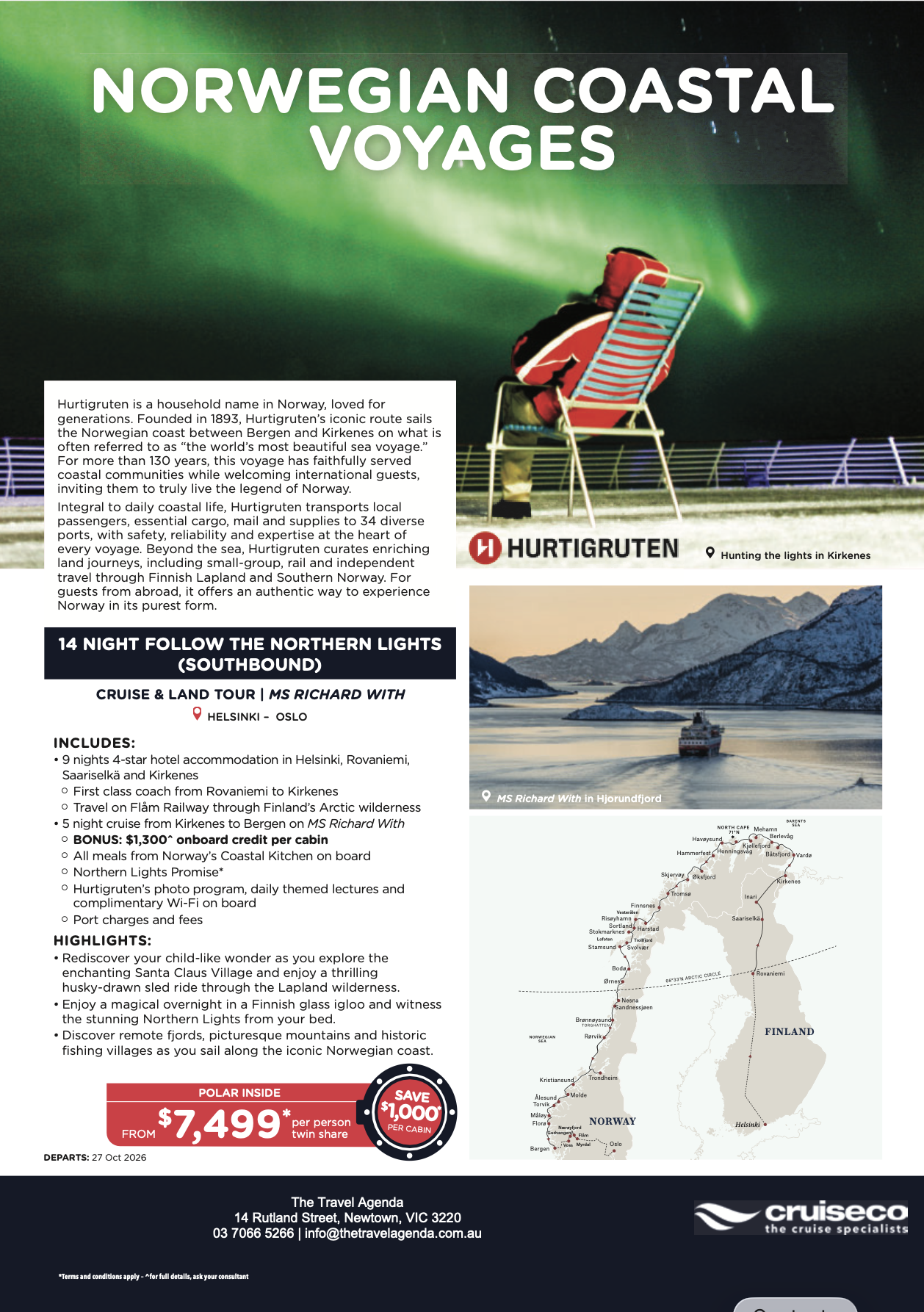 Hurtigruten: Norwegian coastal voyages
