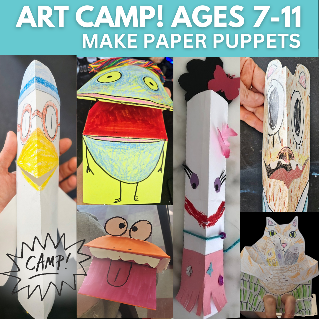 Online Art Camp: Make Paper Puppets! (3 consecutive days)