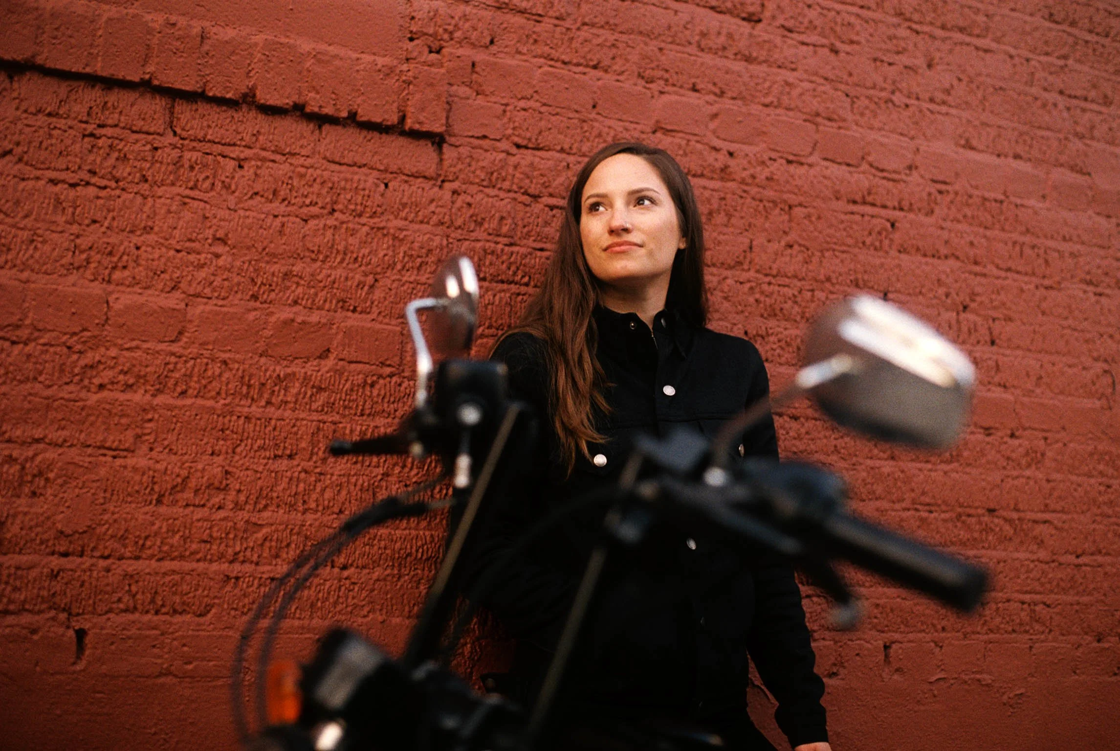 black motorcycle jacket