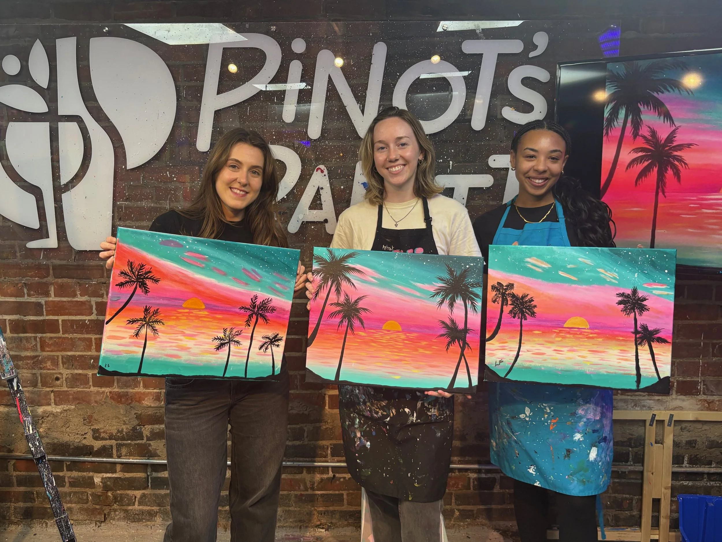 Blacklight paint night at Pinot's Palette