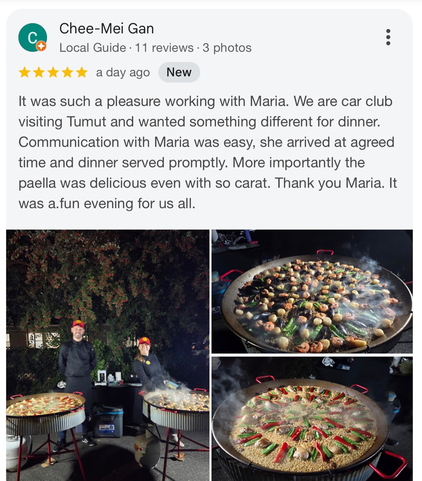Delicious food, fun and great service is what you get with our #mobilecatering @mariaspaella happy to help you celebrate any occasion in #riverina #riverinamurray #canberra #yarrawonga #northeastvictoria #wangaratta #albury #alburywodonga #waggawagga