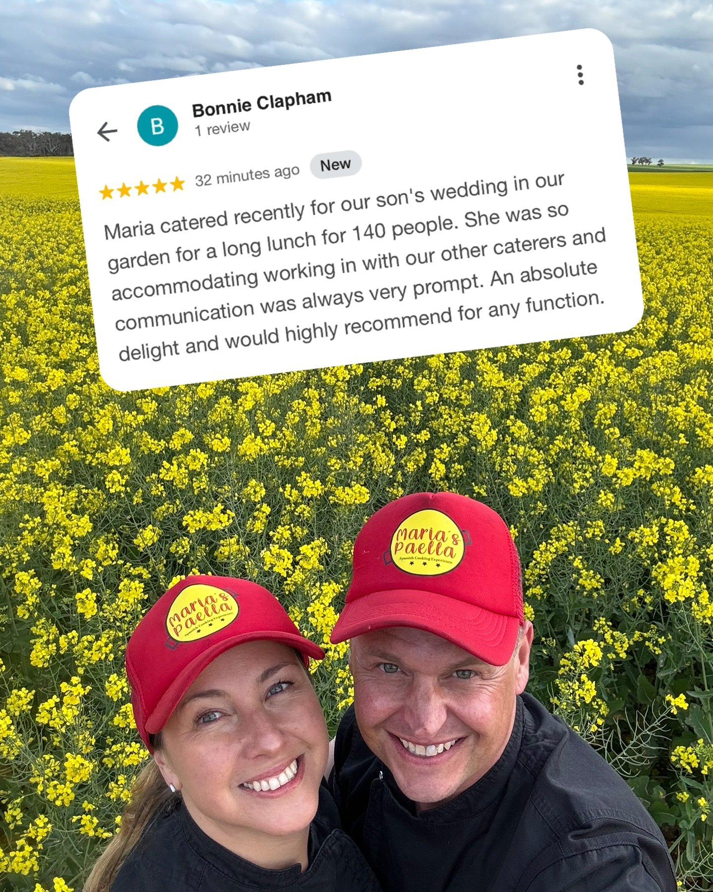 So lovely when people leave you a great review for your hard work. Thank you everyone who has been done it! Micro small business really need it. We are here for all your catering needs!
