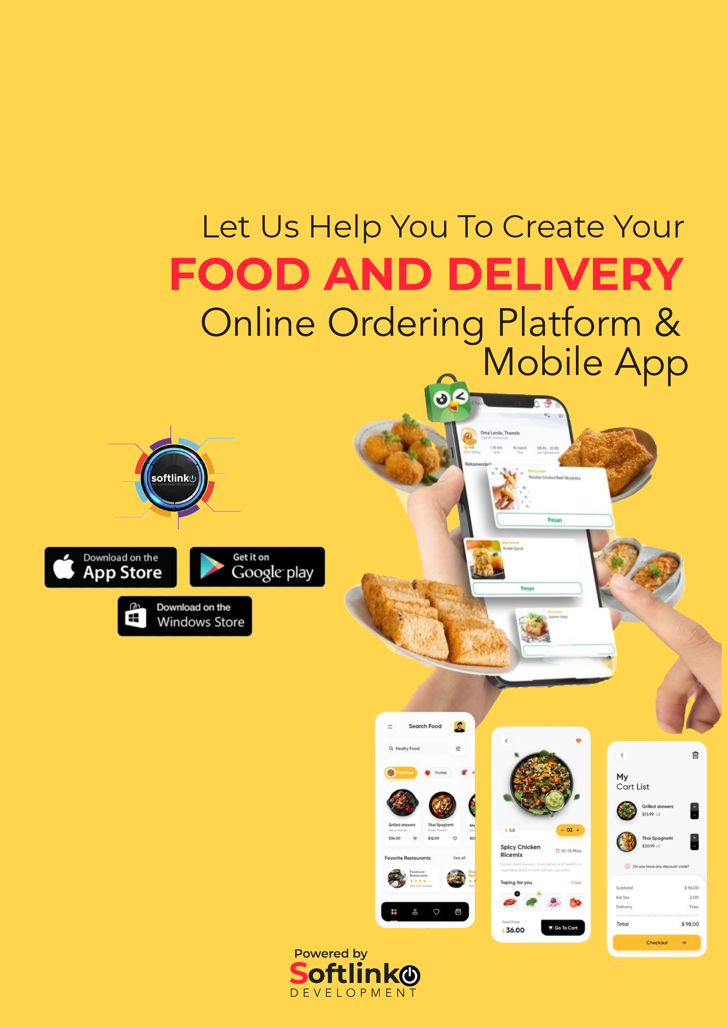 Food & Delivery, Drink and Restaurant