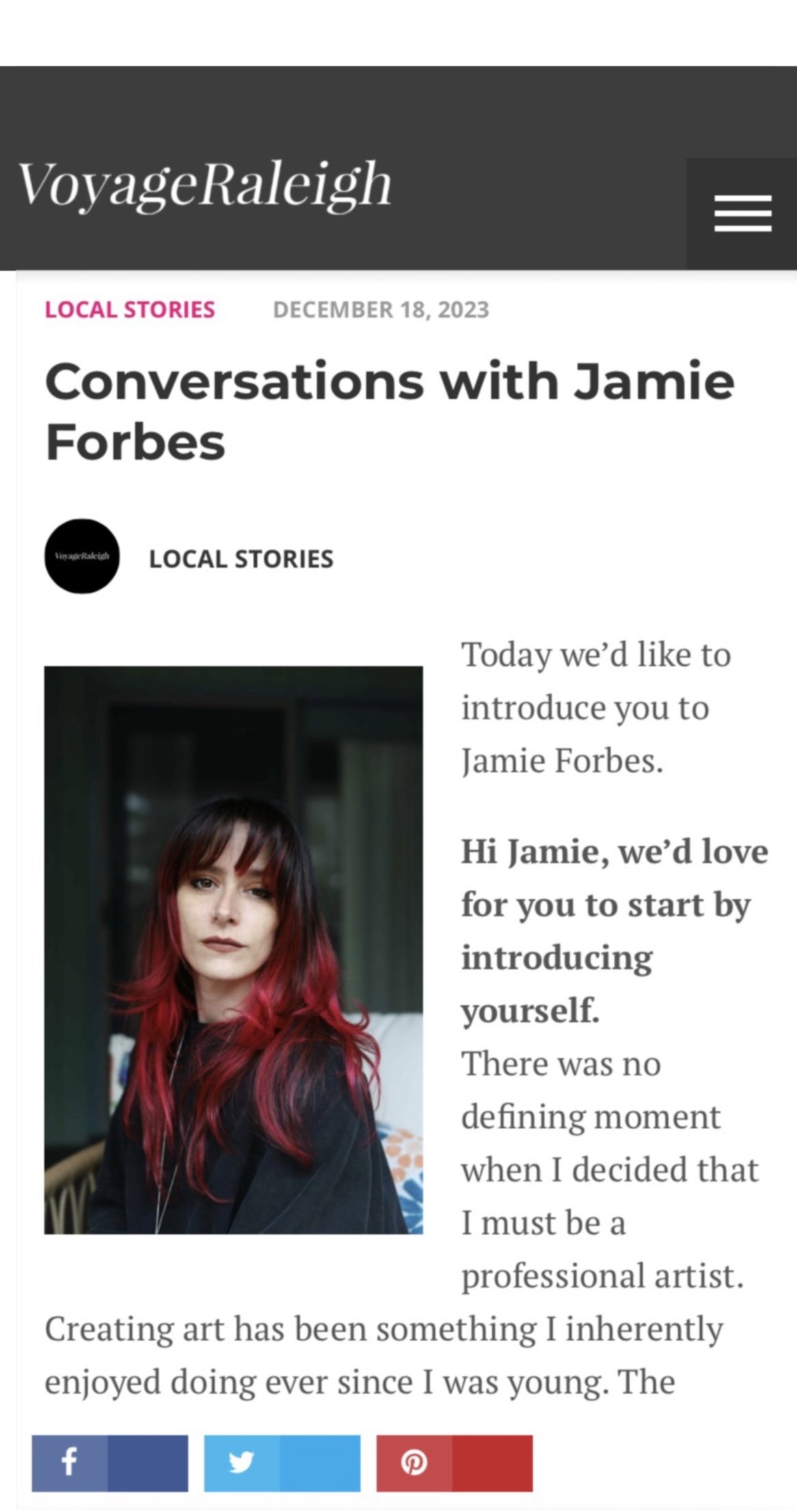 Conversations with Jamie Forbes