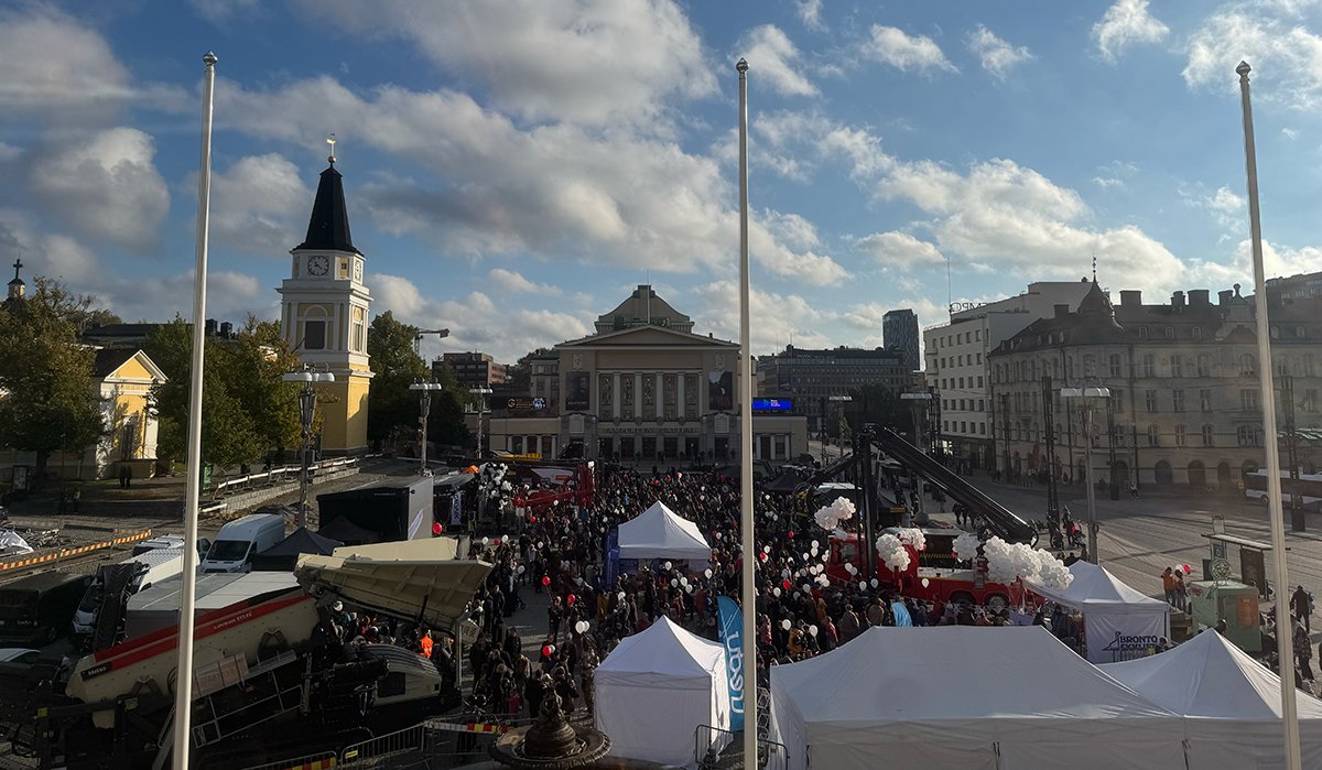 Isot koneet Keskustorilla -tapahtuma on osa teollisuuden vetovoimatyötä