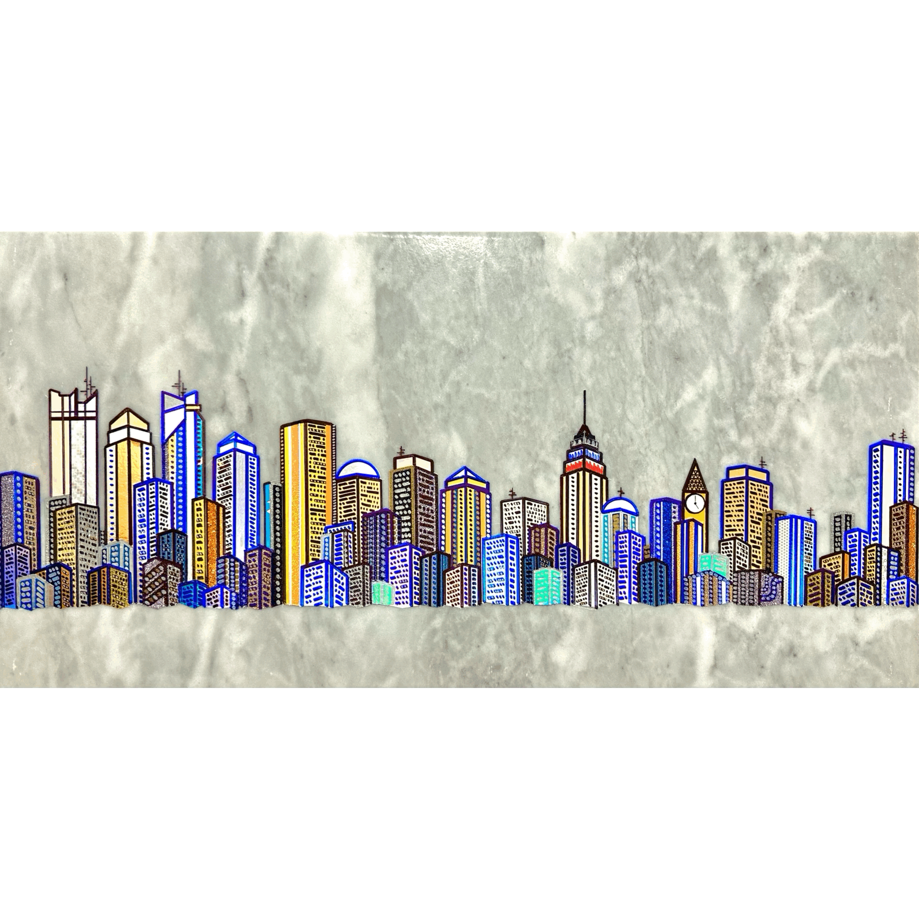 12x24 Empire On White Marble