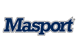 Masport logo in blue and black text