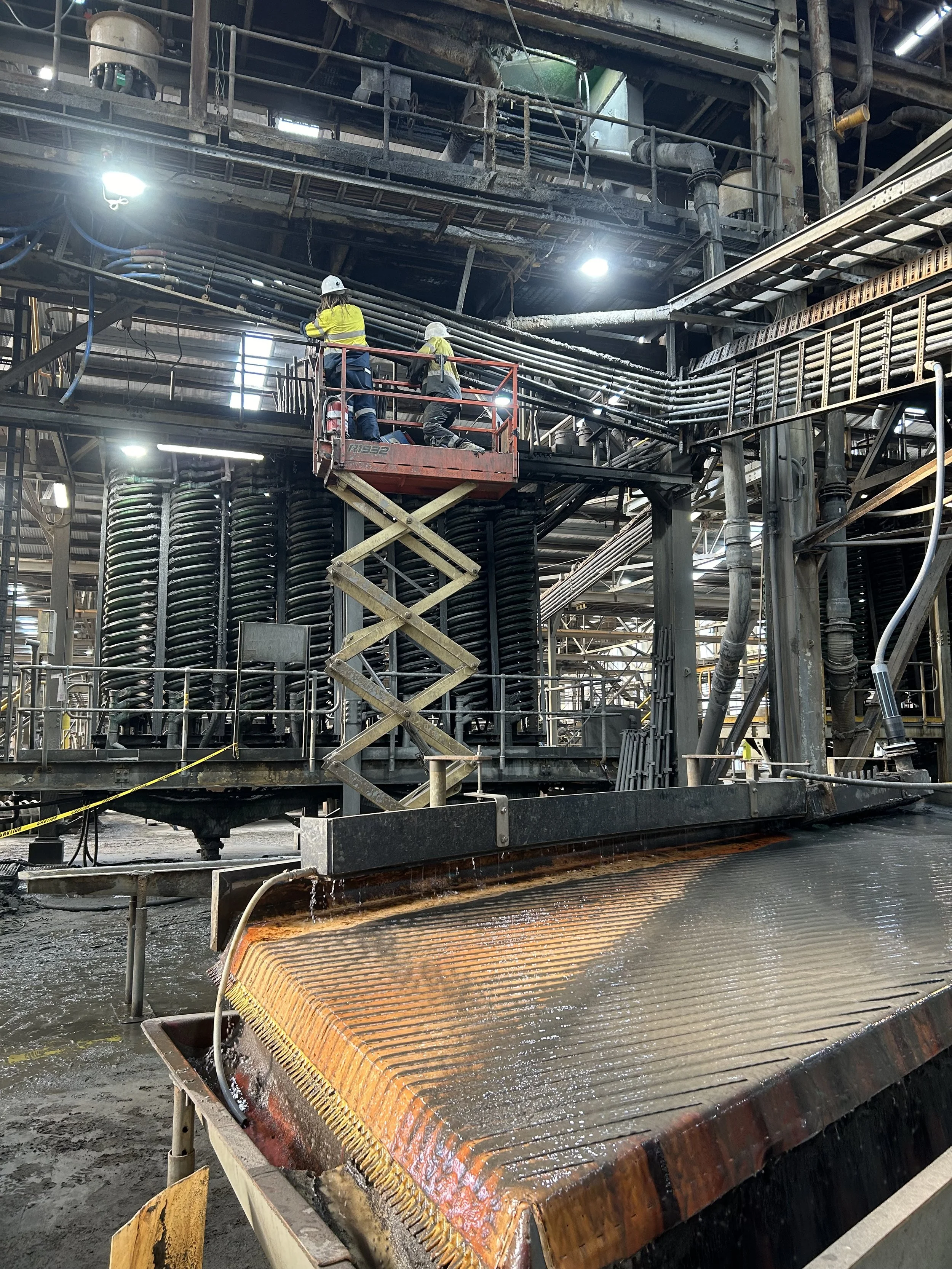 Shaking Table Feedline Replacement