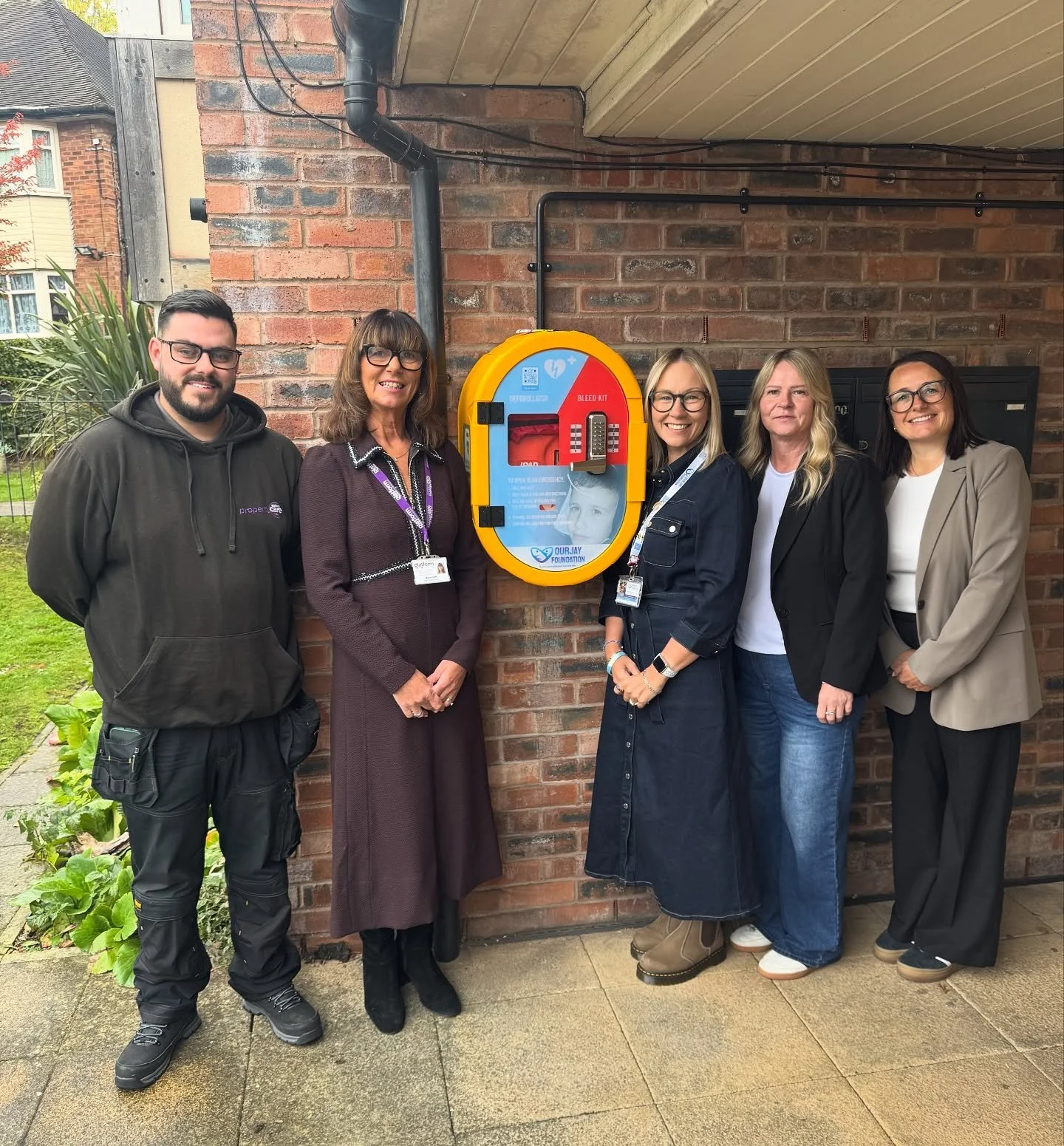 Some big news today folks, we&rsquo;ve been waiting a long time to tell you all about this project and we finally can. 
Today, we went over to Small Heath in Birmingham, to see one of 6 new OurJay defibrillators that have been installed at Platform H
