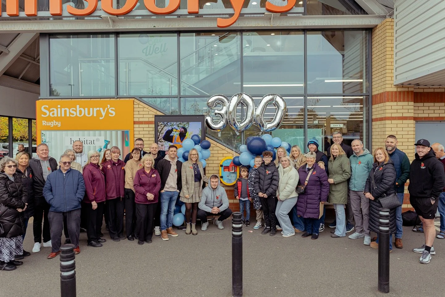 It’s number 300!!! 💙 and on our 3rd anniversary of officially becoming OurJay Foundation! 
And guess what?!….we’ve done a supermarket! 💙🧡
OurJays accessible defibrillator number 300 is now installed and emergency ready on 999 a