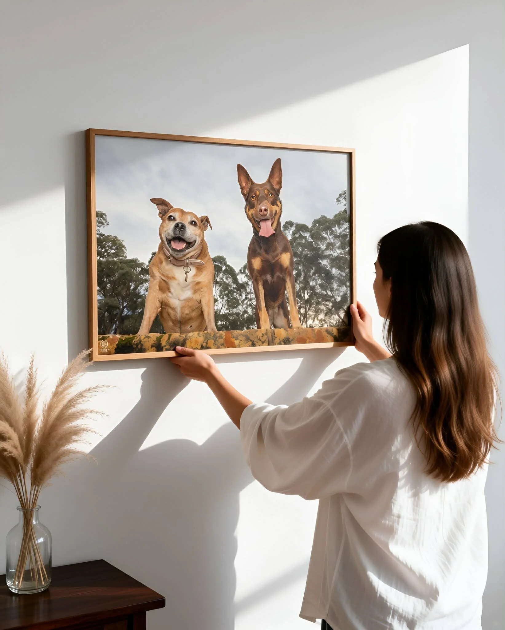 Do you have a spare spot on your wall for the ones who hold your heart? ❤️

Because there&rsquo;s something pretty special about walking past the furry faces you love every single day.

Your dogs already fill your home with love. They deserve to fill