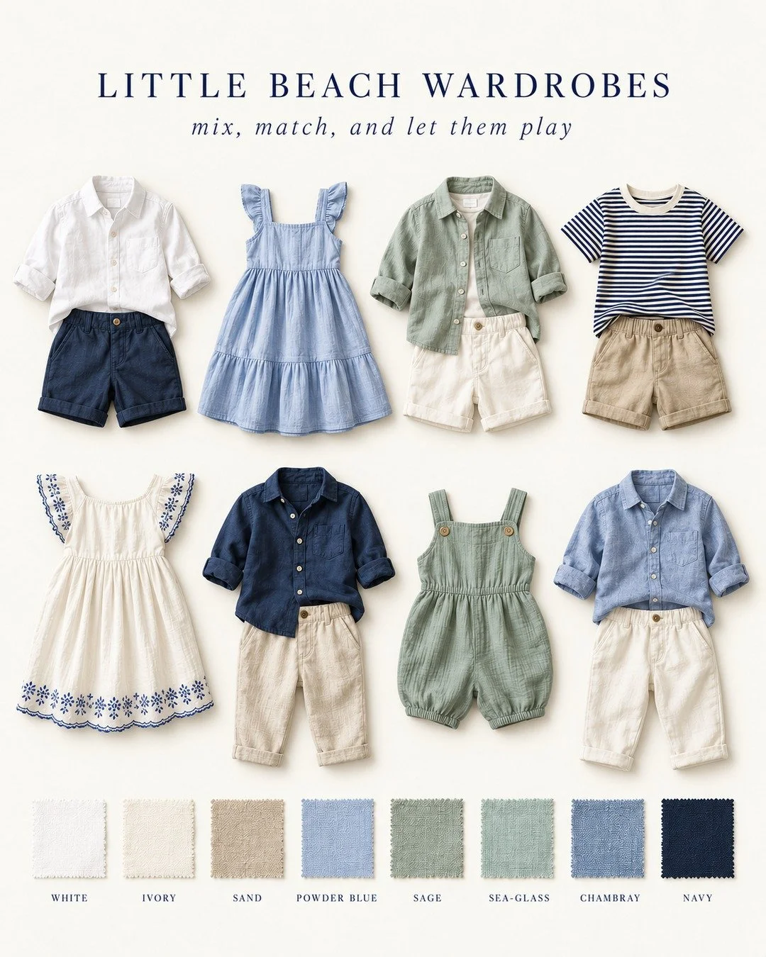 Beach Shoot coming up?

Are you stuck for what to wear?  Well, here's a suggested guide on what might work for your shoot at the beach. 

**Please note, images of people in this post are stock images and not images I have personally taken.
