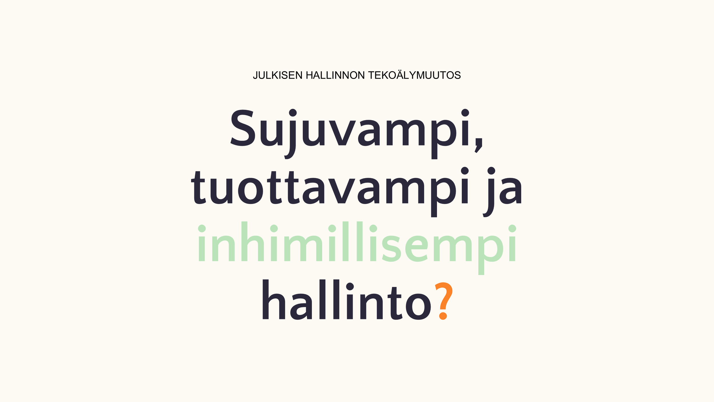 Näin korjaamme valtion tekoälyvisiota&nbsp;–&nbsp;laita päivä 3.12. kalenteriin!