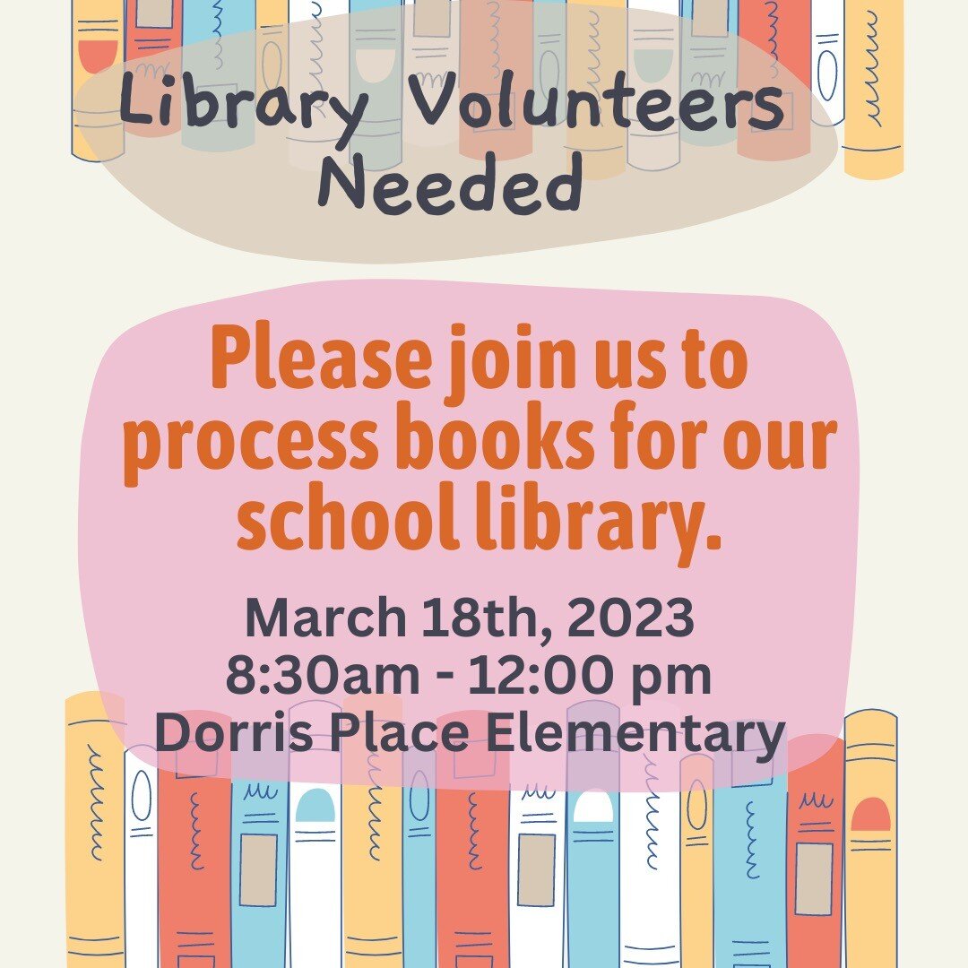 Volunteers needed March 18th from 8:30am - 12:00pm to help process a large donation of books provided by @accessbooksca.