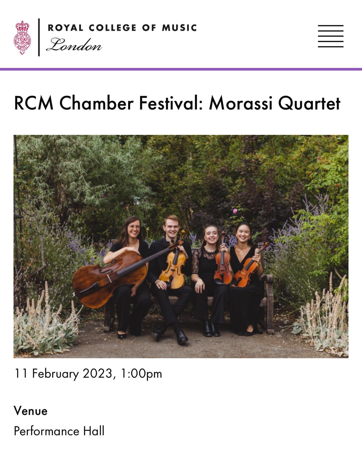 This Saturday at 1pm we will be performing 2 stunning chamber works of Mozart: his String quartet No. 3 in G Major and his string quintet no. 4 in G Minor.

We are honoured to be performing the Quintet alongside Bryony @bryonyviola from the Marmen Qu