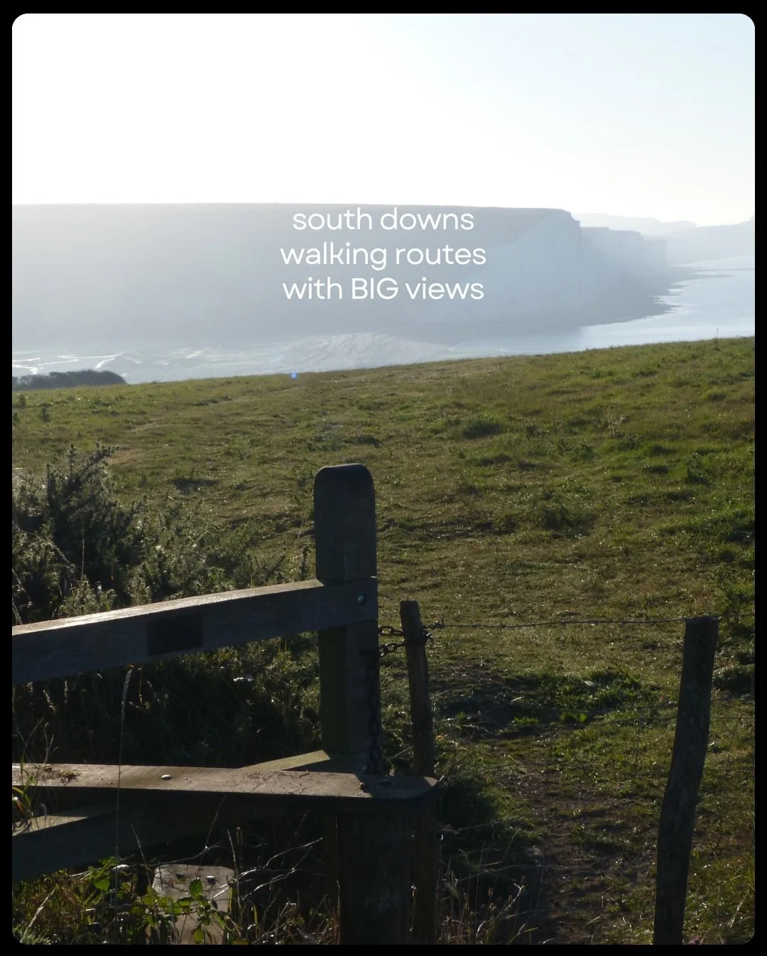 South Downs walking routes with big views.
Gentle climbs, open skies, and routes you can actually fit into a day. Save for your next clear-weather walk 🌿

#sussexstoriesfinds