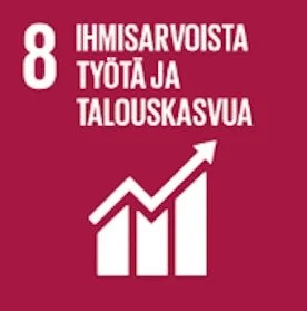 YK kestävän kehityksen tavoitteet ja vastuullisuus Elegian, 8 ihmisarvoista työtä ja talouskasvua