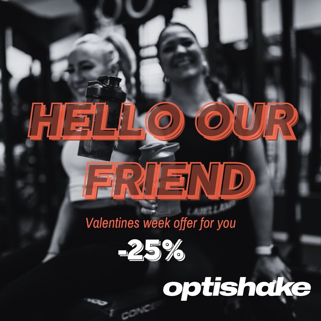 Optishake viett&auml;&auml; ei vain yst&auml;v&auml;np&auml;iv&auml;&auml;, vaan koko yst&auml;v&auml;np&auml;iv&auml;viikkoa! Sen kunniaksi haluamme tarjota ainutlaatuisen kamppiksen Optishake yst&auml;villemme! ❤️ Saat 10 juoman paketin -25% hintaa