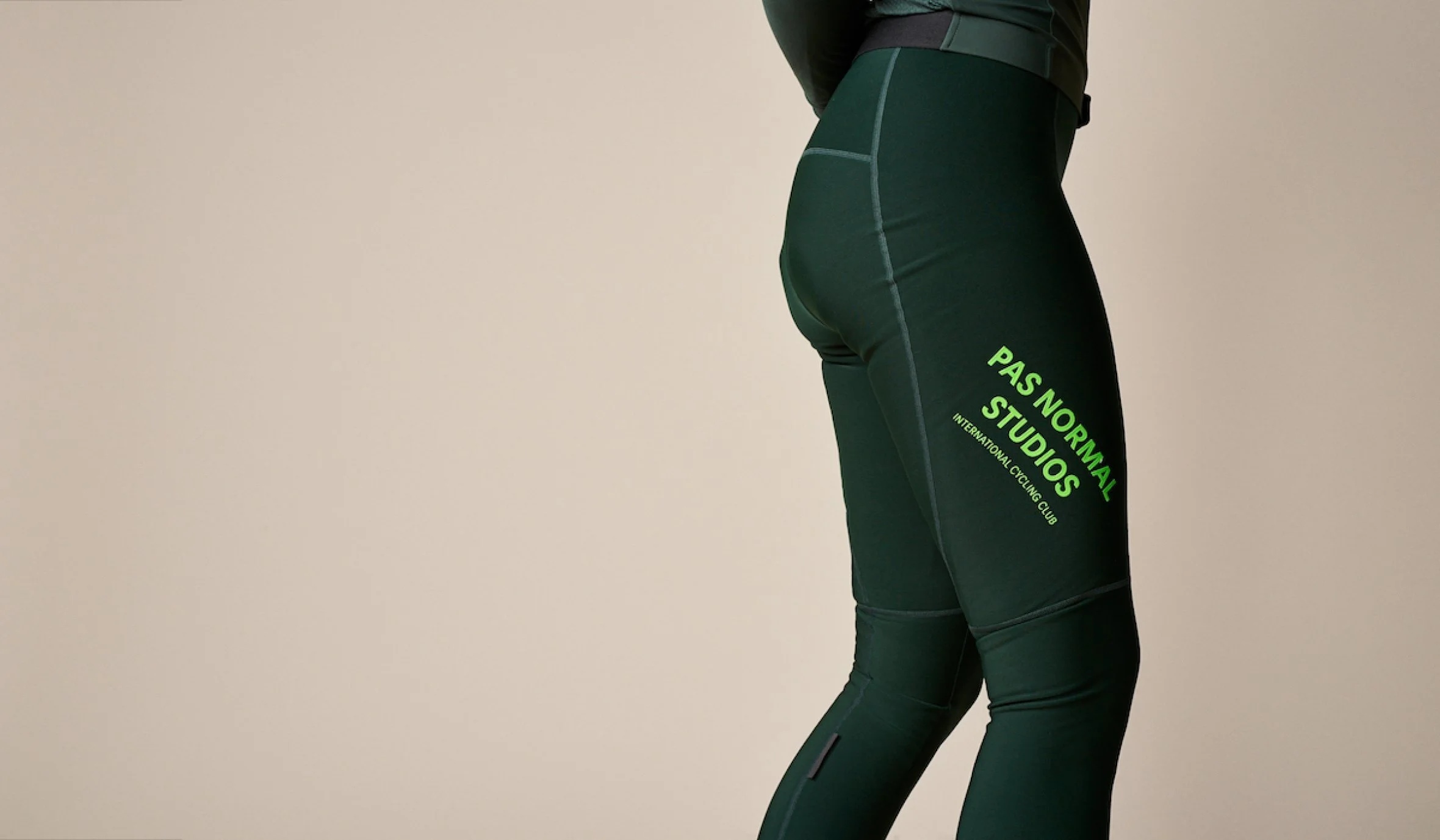 PAS NORMAL STUDIOS Control Long Tights (no chamois) Dark Green Men