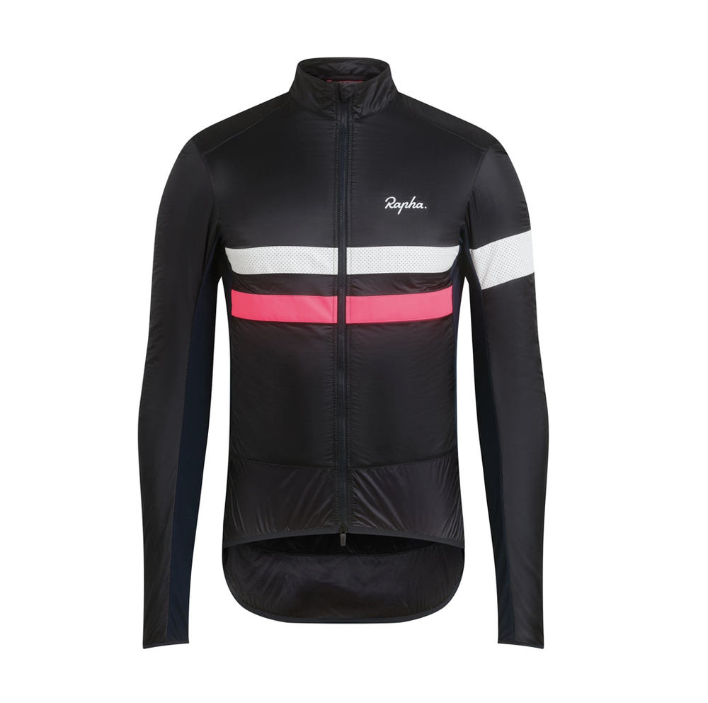 RAPHA Brevet Insulated Jacket Dark Navy/High-Vis Pink/White Men