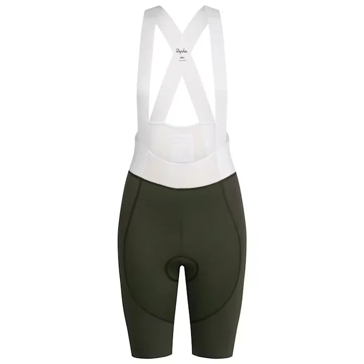 RAPHA Pro Team Bib Shorts Short III Regular Green White Women