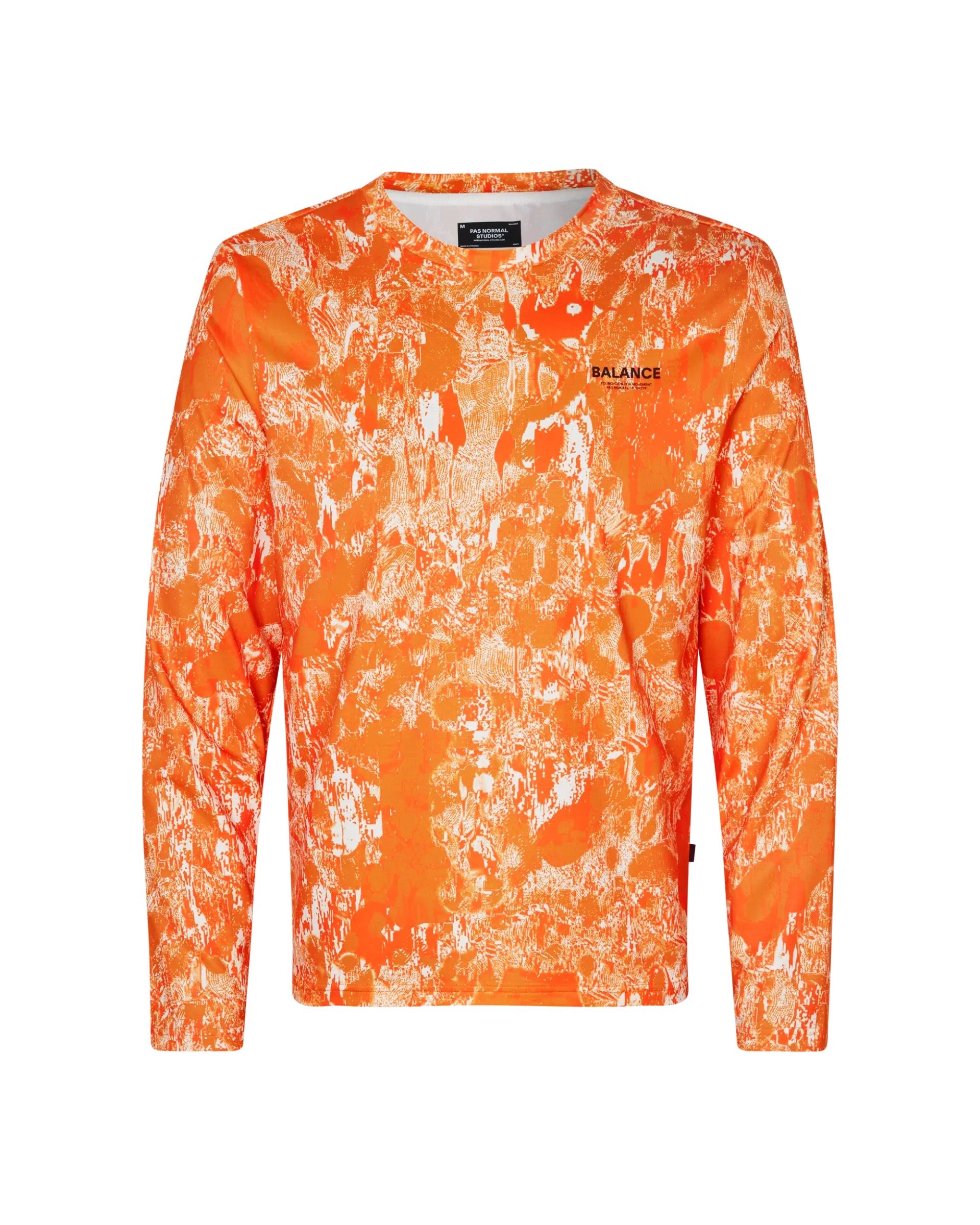 PAS NORMAL STUDIOS Balance Long Sleeve T-Shirt Orange AOP Men