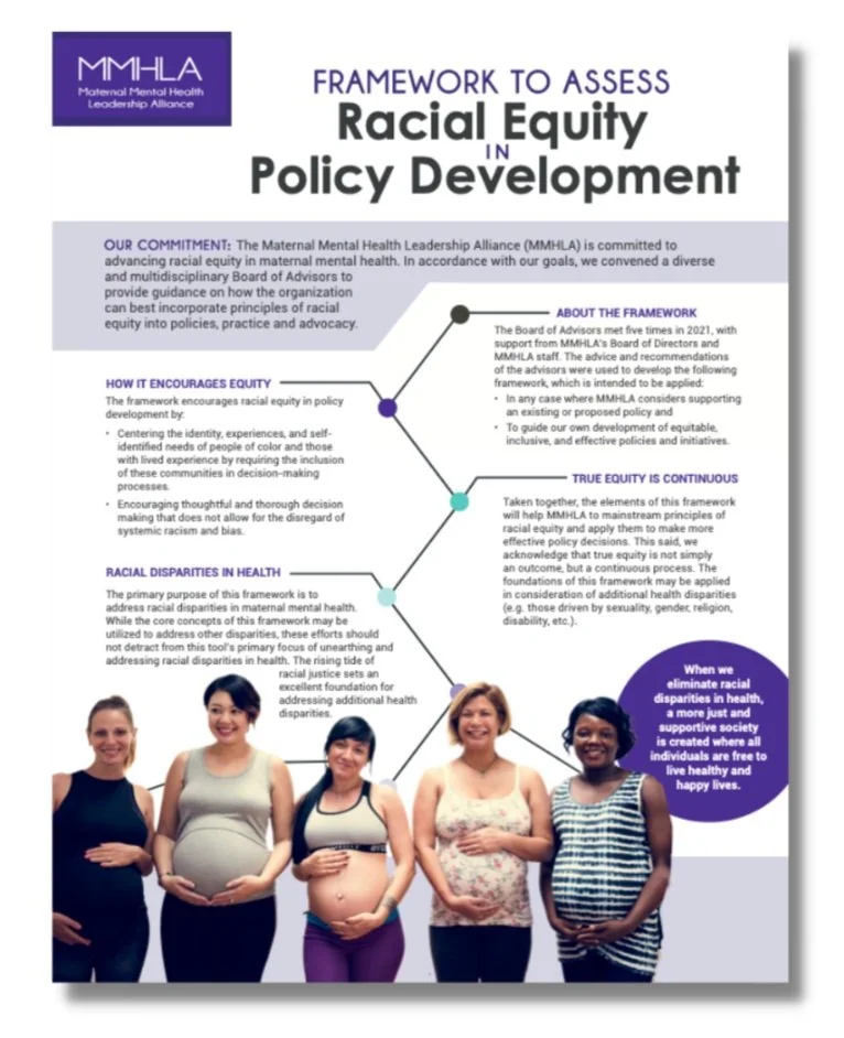 Racial Equity Framework — Maternal Mental Health Leadership Alliance MMHLA