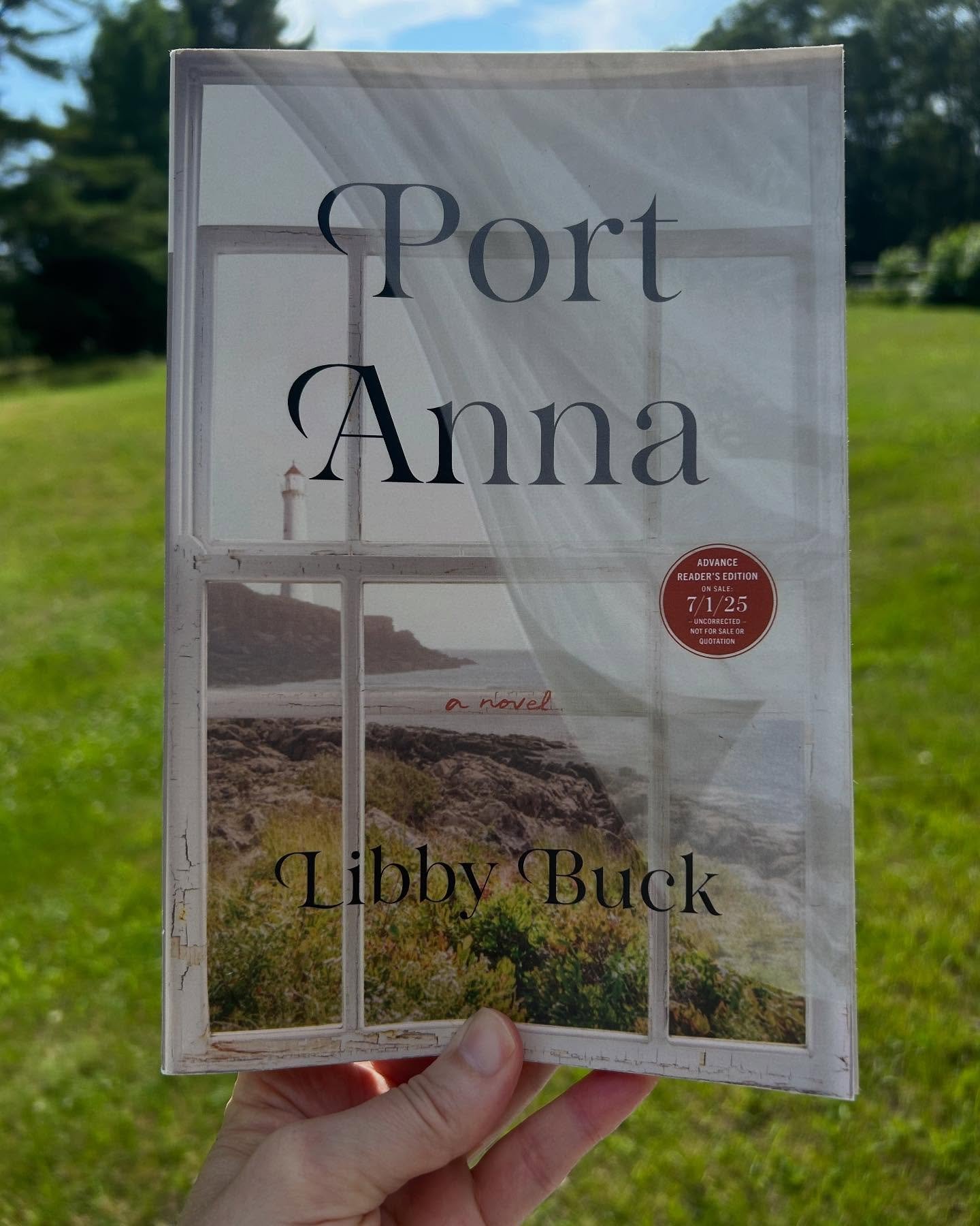 Happy pub day to @libbybuckwrites and her beautiful debut novel PORT ANNA! 🎉 I&rsquo;m so looking forward to chatting with Libby at @print.bookstore in Portland next Wednesday, July 9, at 7 pm about this novel, fiction writing, life in Maine, and so