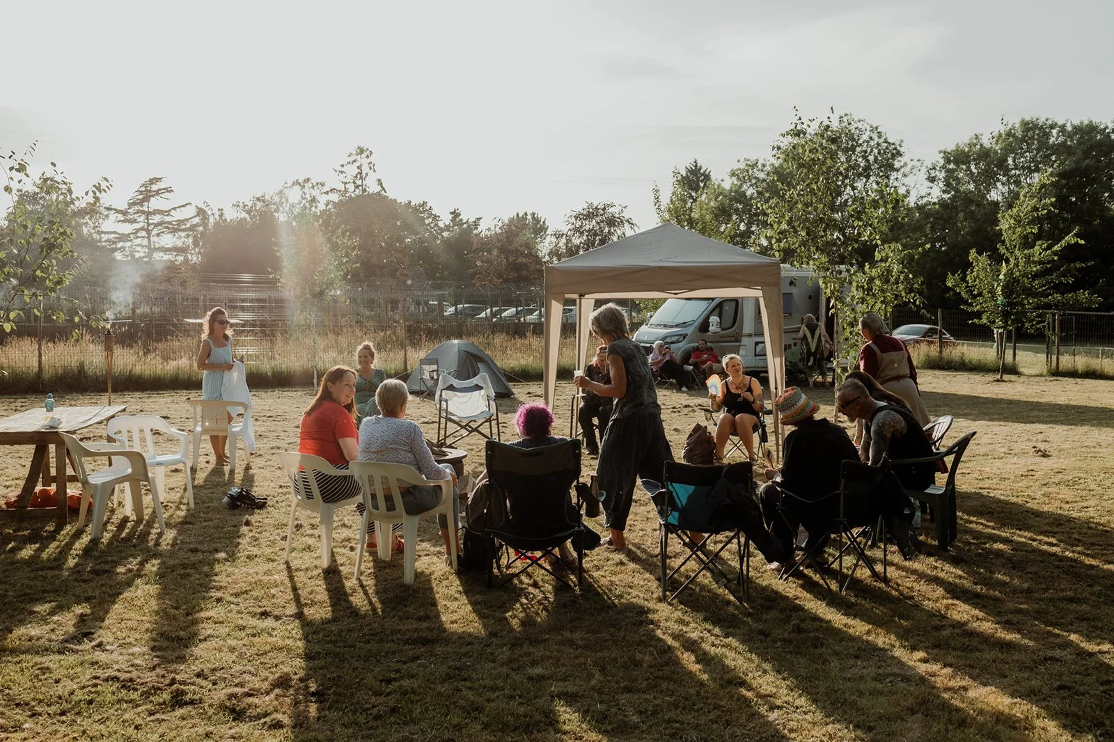 socialising in the afternoon sun, solstice '25