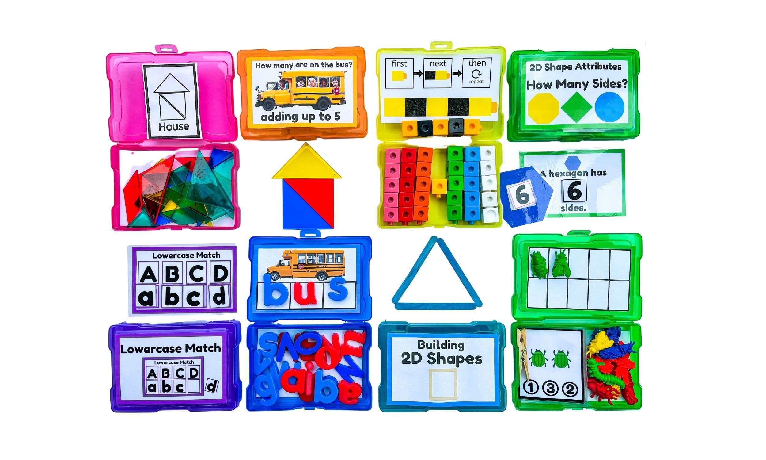 literacy and math task boxes for special education, autism, prek, ecse, and  kindergarten centers — PLAY BASED FUN