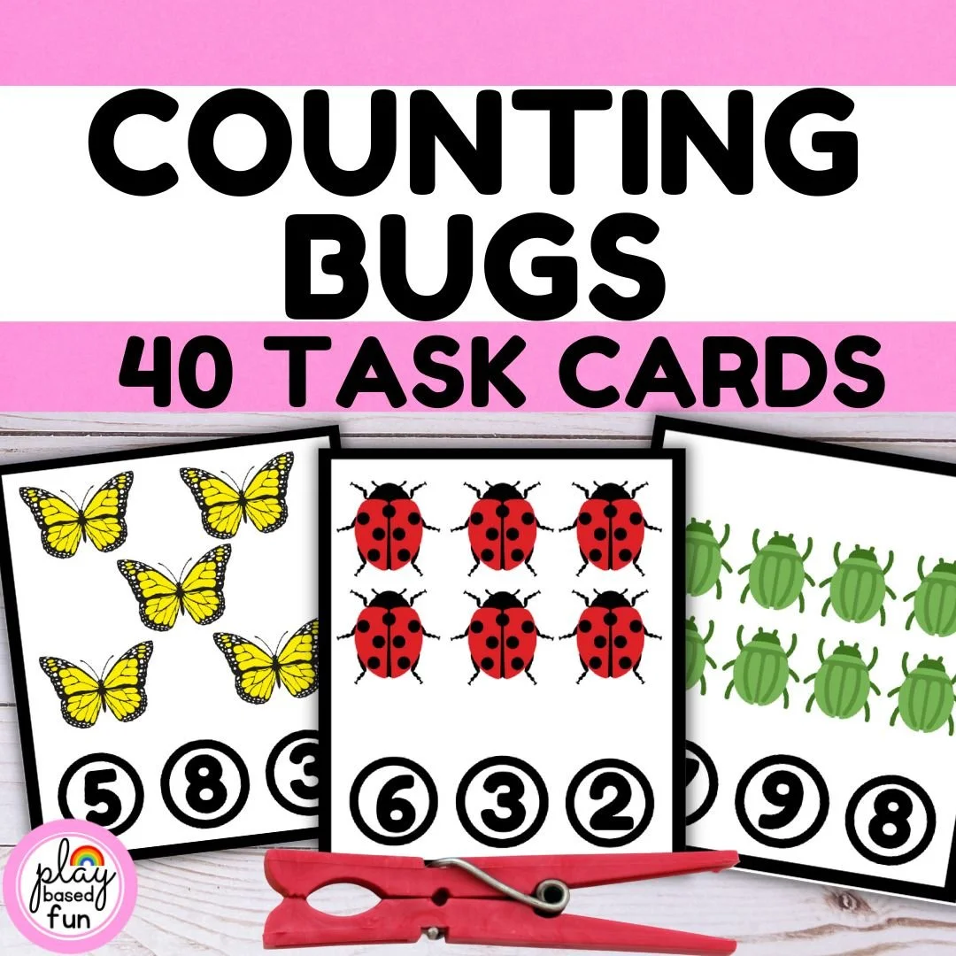 Counting Task Boxes literacy and math task boxes for special education, autism, prek, ecse ...