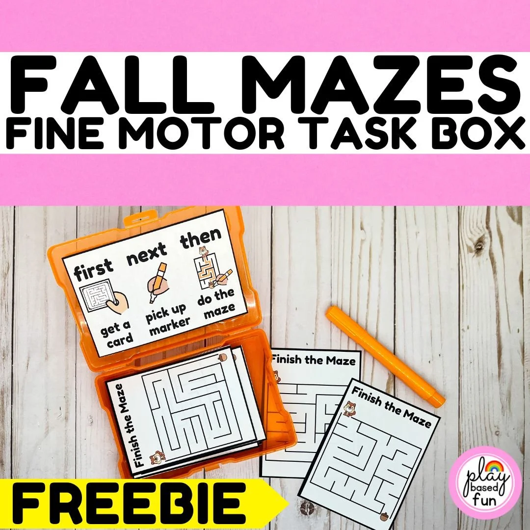 FALL MAZES FOR KINDERGARTEN