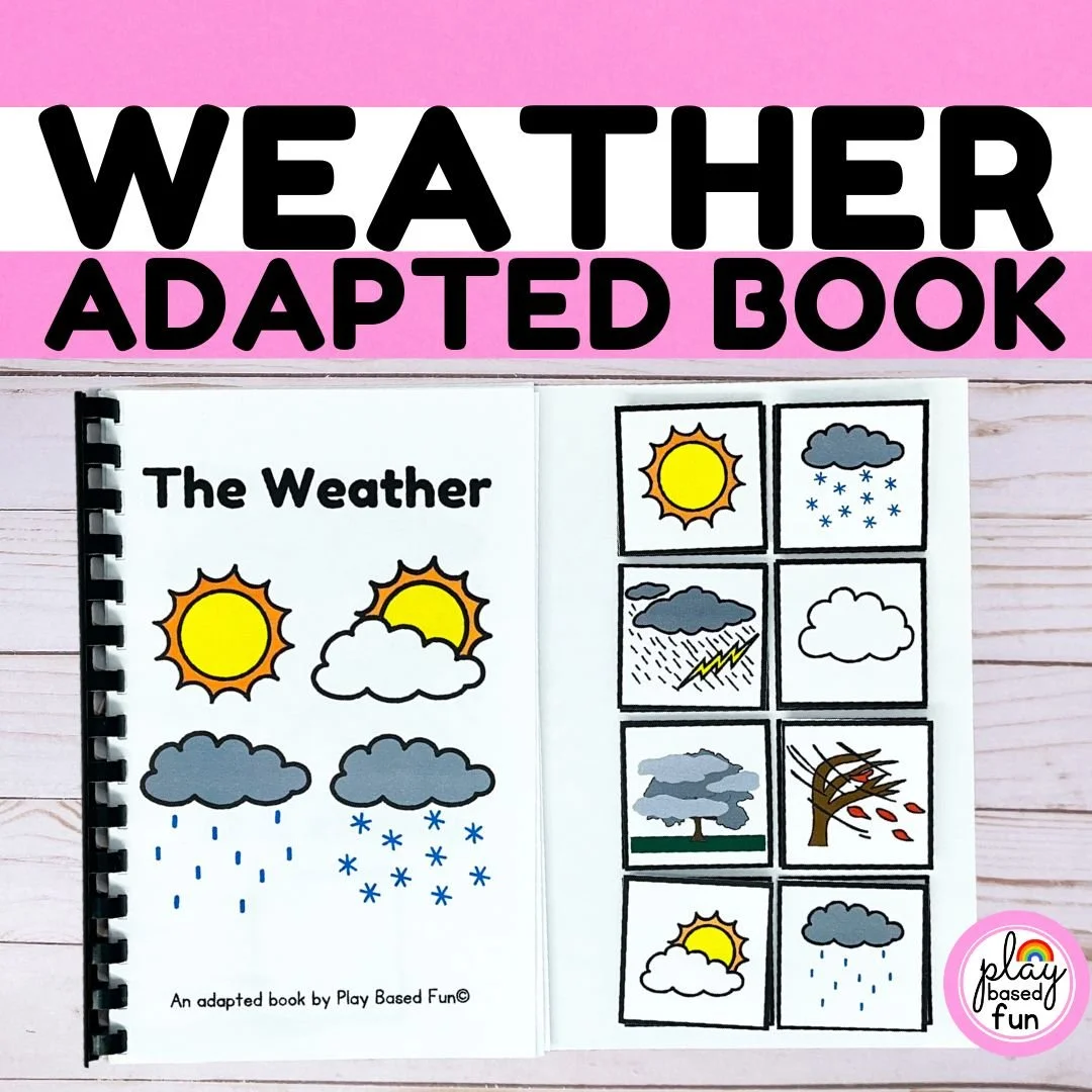 Weather Adapted Book, Spring Adapted Books for Special Education 