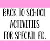 11 Back to School Activities for Special Education Classrooms — PLAY ...
