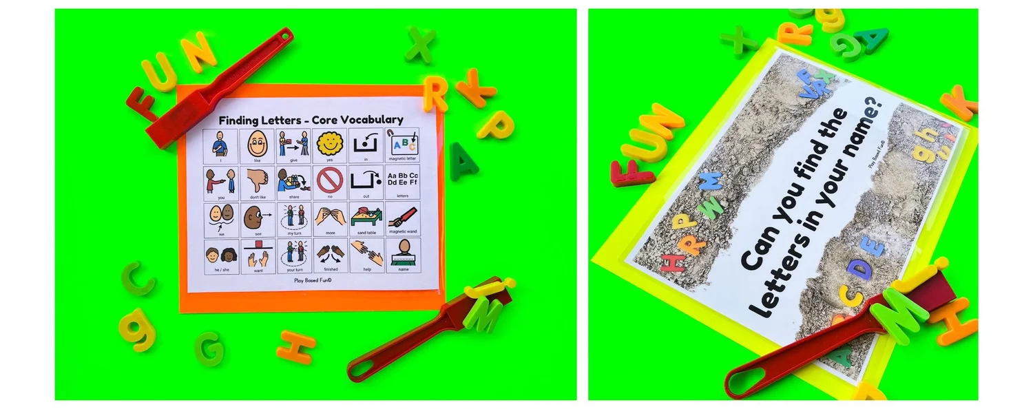 10 Sensory Bin Invitation to Play Printables with Core Boards for Early ...